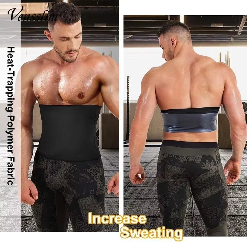 Waist Trainer for Men Sauna Belt Slimming Belt Waist Trimmer Sweat Workout Body Shaper Fitness Faja Slim Shapewear