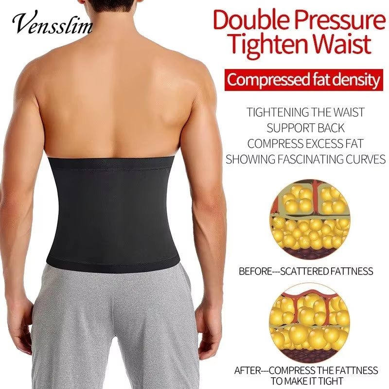 Waist Trainer for Men Sauna Belt Slimming Belt Waist Trimmer Sweat Workout Body Shaper Fitness Faja Slim Shapewear